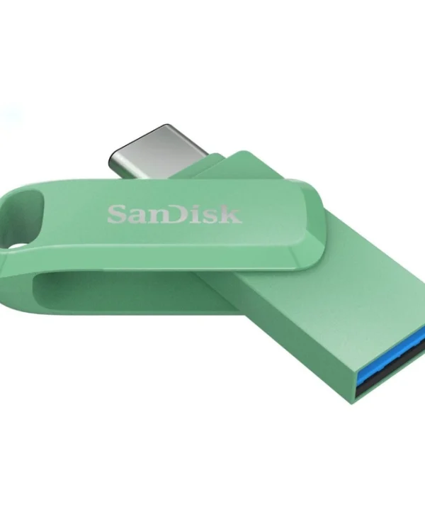 Sandisk Ultra Dual Drive Go 64GB USB 2.0 Stick με σύνδεση USB-C & USB-A Πράσινο SDDDC3-064G-G46AG