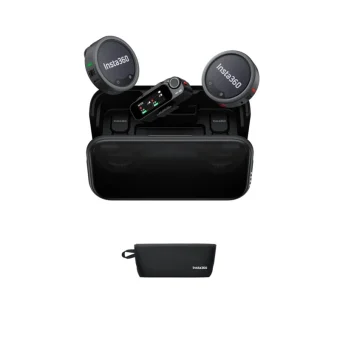 Insta360 Pro 2 TX+1 RX+Charge Case Σετ Ασύρματο Δυναμικό Μικρόφωνο Πέτου για Κινητό MCA10/MicPro01