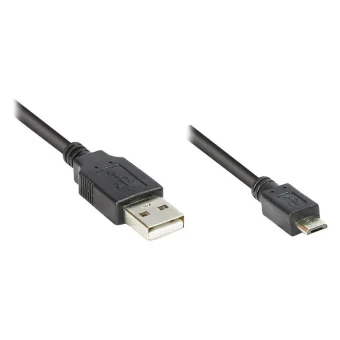 Good Connections Regular USB 2.0 to micro USB Cable Μαύρο 1m (2510-MB01) 1τμχ