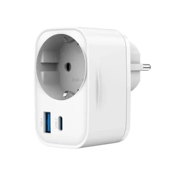 Gembird Φορτιστής Χωρίς Καλώδιο με Θύρα USB-A και Θύρα USB-C 20W Power Delivery / Quick Charge 3.0 Λευκός (TA-ACPDQC20-01-W)