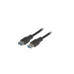 EFB USB 3.0 Cable USB-A male - USB-A male / USB-A female Μαύρο 5m K5237.5