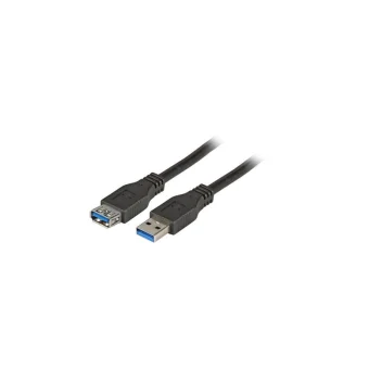 EFB USB 3.0 Cable USB-A male - USB-A male / USB-A female Μαύρο 5m K5237.5