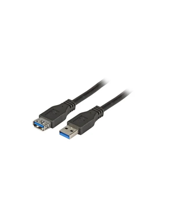 EFB USB 3.0 Cable USB-A male - USB-A male / USB-A female Μαύρο 5m K5237.5