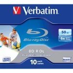 Verbatim Εγγράψιμα BD-R 6x Printable 50GB 10τμχ 43736