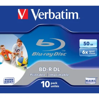 Verbatim Εγγράψιμα BD-R 6x Printable 50GB 10τμχ 43736