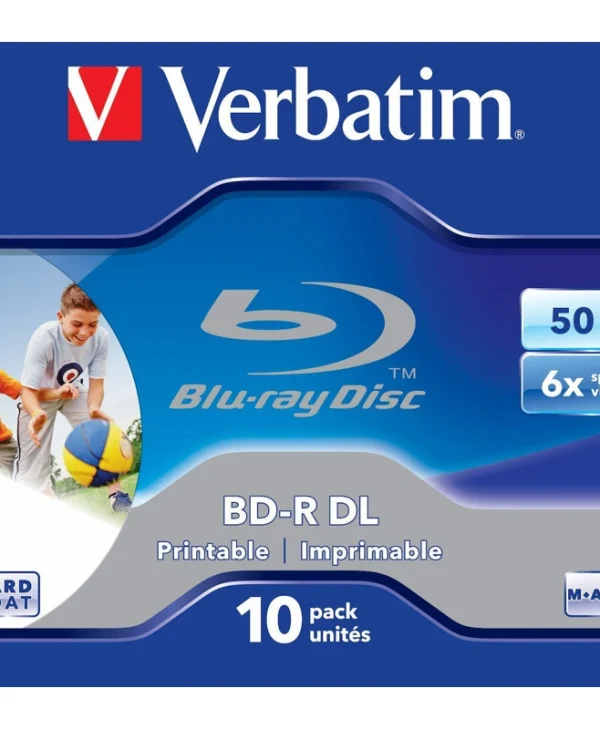 Verbatim Εγγράψιμα BD-R 6x Printable 50GB 10τμχ 43736