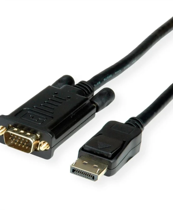 Value Cable DisplayPort male - VGA male 1.5m Μαύρο (11.99.5801-15)