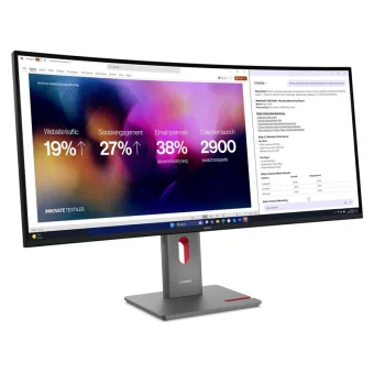 Lenovo ThinkVision P40WD-40 Ultrawide IPS HDR Curved Monitor 39.7" 5120x2160 με Χρόνο Απόκρισης 4ms GTG 64B4XAT1EU