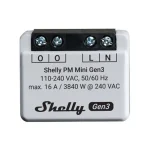 Shelly PM Mini Gen3 Smart Switch 1 Καναλιού Wi-Fi, Bluetooth & RF 16A (με Ουδέτερο) Shelly_PM_Mini_G3