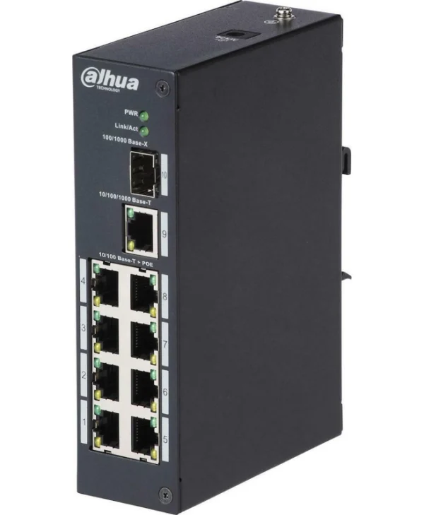 Dahua PFS3110-8ET-96 v2 Unmanaged L2 Switch με 8 Θύρες Ethernet DH-PFS3110-8ET-96-V2