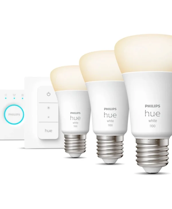 Philips Smart Λάμπες LED 9.5W για Ντουί E27 και Σχήμα A60 Θερμό Λευκό 1055lm Dimmable 3τμχ 929002469204
