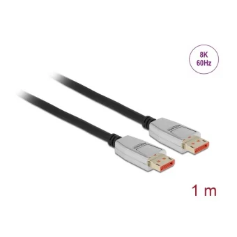 DeLock Cable DisplayPort male - DisplayPort male 1m Μαύρο (87040)