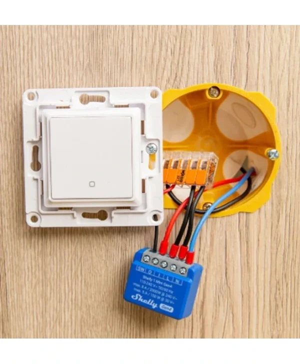 Shelly 1 Mini Gen4 Smart Switch 1 Καναλιού Wi-Fi, Bluetooth & ZigBee 8A (με Ουδέτερο) 2τμχ Shelly_1_Mini_Gen4_2er
