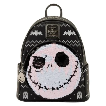 Loungefly Παιδική Τσάντα Πλάτης Μαύρη 26.67x22.86x11.43εκ. Disney Nightmare Before Christmas Jack Skellington WDBK4271