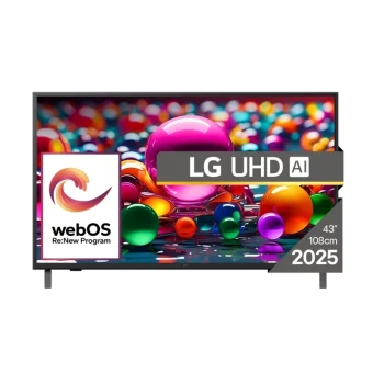 LG Smart Τηλεόραση 43" 4K UHD LED AI UA75 HDR (2025) 43UA75003LA