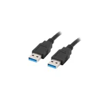 Lanberg USB 3.0 Cable USB-A male - USB-A male Μαύρο 1m (CA-USBA-30CU-0010-BK) - Image 2