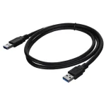 Lanberg USB 3.0 Cable USB-A male - USB-A male Μαύρο 1m (CA-USBA-30CU-0010-BK) - Image 5