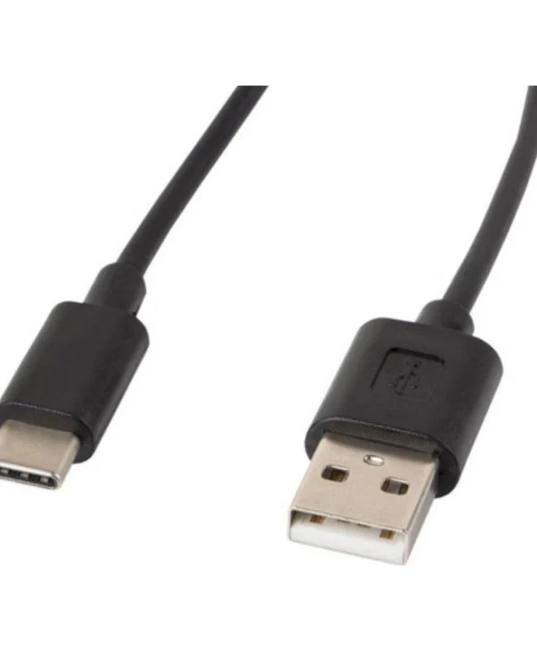 Lanberg USB 2.0 Cable USB-C male - USB-A Μαύρο 1m CA-USBO-10CC-0010-BK