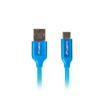 Lanberg Braided USB 2.0 Cable USB-C male - USB-A Μπλε 1m CA-USBO-22CU-0010-BL
