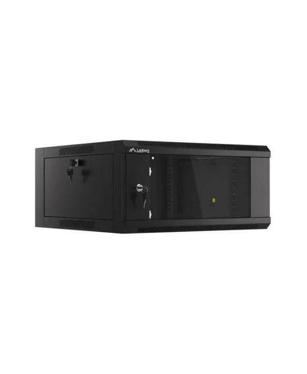 Lanberg Επιτοίχια Καμπίνα Rack 4U 57x60x27.7cm Μαύρο WFFA-5604-10B