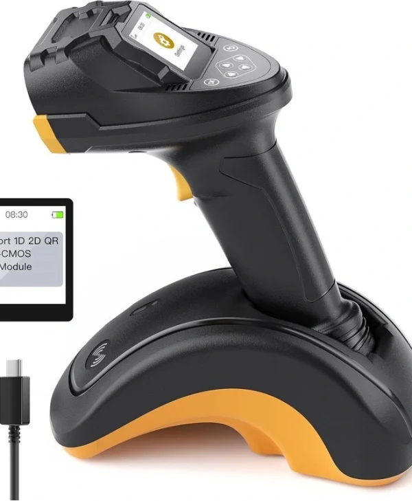 Inateck Scanner Χειρός Ασύρματο με Δυνατότητα Ανάγνωσης 2D και QR Barcodes N6001_BLACK