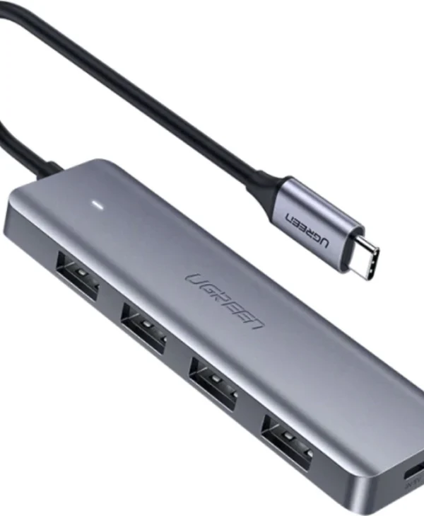 Ugreen CM219 Hub 5 Θυρών USB 3.0 με σύνδεση USB-C Γκρι 64266
