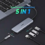 Ugreen CM219 Hub 5 Θυρών USB 3.0 με σύνδεση USB-C Γκρι 64266 - Image 11