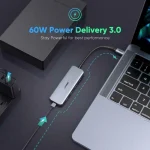 Ugreen CM219 Hub 5 Θυρών USB 3.0 με σύνδεση USB-C Γκρι 64266 - Image 12
