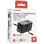 Verbatim Φορτιστής GaN με Θύρα USB-A και Θύρα USB-C και Καλώδιο USB-C 70W Power Delivery / Quick Charge 4+ Μωβ (Charge 'n' Travel) 30186 - Image 4