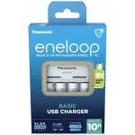 Panasonic Eneloop Basic BQ-CC61 USB USB Φορτιστής 4 Μπαταριών Ni-MH Μεγέθους AA/AAA Σετ με 4x AA 2000mAh σε Λευκό χρώμα K-KJ61MCD40USB