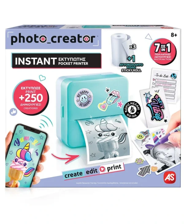 AS Photo Creator Zink Εκτυπωτής για Φωτογραφίες 1863-70607