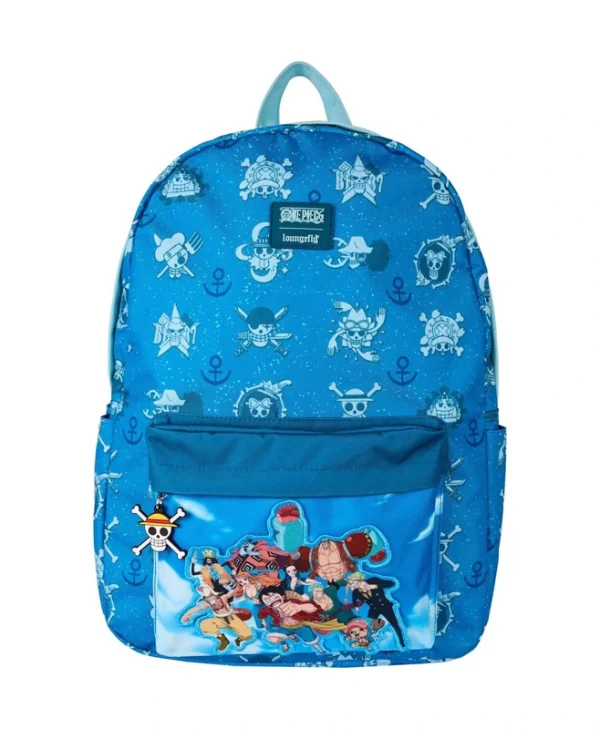Loungefly Παιδική Τσάντα Πλάτης Μπλε one Piece Toei Nylon Full-Size OPBK0019
