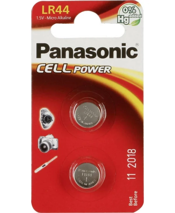 Panasonic Cell Power Αλκαλικές Μπαταρίες LR44 1.5V 2τμχ 39-190-050