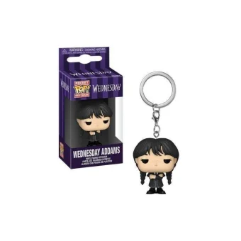 Wednesday Pocket Pop Keychain Wednesday Addams Black Coat 86677