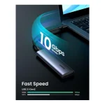 Ugreen CM400 Θήκη για Σκληρό Δίσκο M.2 PCI Express NVME με σύνδεση USB 3.1 Type-C σε Γκρι χρώμα 68861 - Image 3