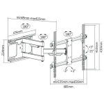 Cabletech UCH0205 Επιτοίχια έως 70" και 60kg LEC-UCH0205 - Image 2
