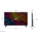 LG Smart Τηλεόραση 43" 4K UHD QNED AI QNED70 HDR (2025) 43QNED70A6A 43QNED70A6A.API - Image 3