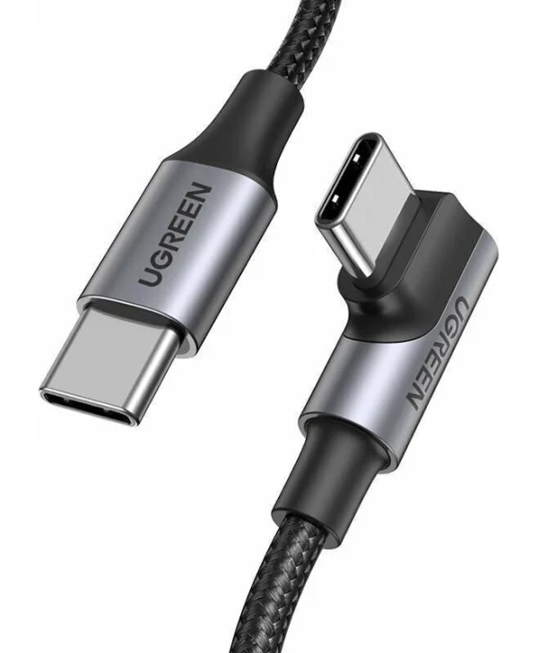 Ugreen US334 Braided USB 2.0 Cable USB-C male - USB-C 100W PD Μαύρο 1m 70643 156553