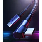 Ugreen US334 Braided USB 2.0 Cable USB-C male - USB-C 100W PD Μαύρο 1m 70643 156553 - Image 2