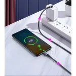 Ugreen US334 Braided USB 2.0 Cable USB-C male - USB-C 100W PD Μαύρο 1m 70643 156553 - Image 3