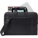 Rivacase Orly 8930 Αδιάβροχη Τσάντα Ώμου / Χειρός για Laptop 15.6" σε Μαύρο χρώμα RC8930_BK - Image 4