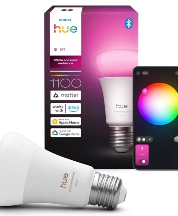 Philips Smart Λάμπα LED 8.1W για Ντουί E27 Θερμό Λευκό 1100lm Dimmable 929003853501