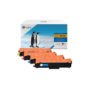 Toner Cartridge G&g Cmyk Replacement Tn-243cmyk Nt-pb243bk C M Y-4 16019