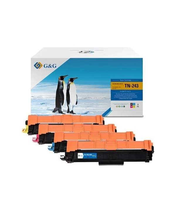 Toner Cartridge G&g Cmyk Replacement Tn-243cmyk Nt-pb243bk C M Y-4 16019