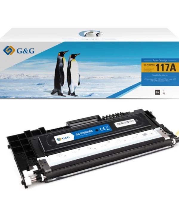G&G Συμβατό Toner για Laser Εκτυπωτή HP W2070A 117A 700 Σελίδων Μαύρο 18450