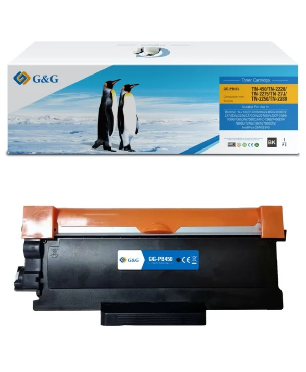 Premium G&g Toner 2.6k Brother Tn 2220 Black Tn-2220 Tn2220 13978