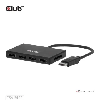 Club-3d Dp Hub Csv-7400 Displayport 1.4 Quad Monitor Mst 4x4k30hz CSV-7400
