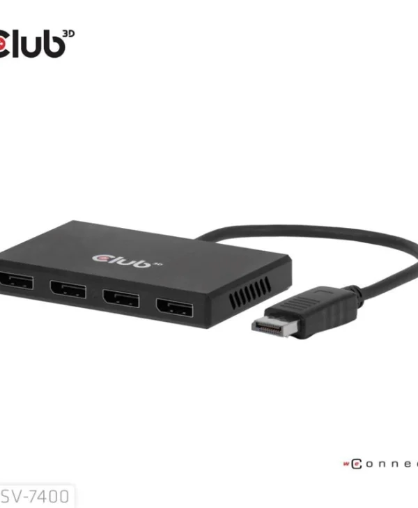 Club-3d Dp Hub Csv-7400 Displayport 1.4 Quad Monitor Mst 4x4k30hz CSV-7400