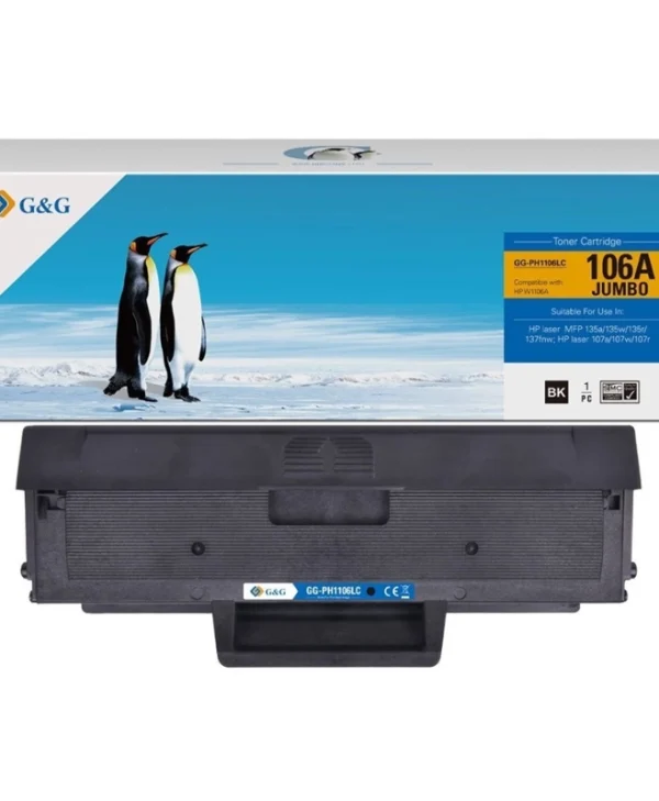 G&G Συμβατό Toner για Laser Εκτυπωτή HP W1106A No 106A Μαύρο 19628