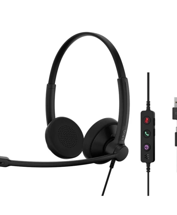 Epos IMPACT MS Stereo On Ear Multimedia Ακουστικά με μικρόφωνο και σύνδεση USB-A / USB-C 100589157